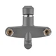 Змішувач для ванни PLAMIX OSCAR-006 EURO SET GRAPHITE (зі шлангом, лійкою та кронштейном) (Колір графіт) (PM6098) - изображение 5