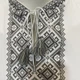 Футболка мужская вышиванка воротник стойка с вышивкой 2XL белая - изображение 5