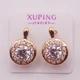 Серьги медсплав с фианитами Xuping 14х10 мм xp188 - изображение 2