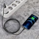 Кабель BOROFONE BX51 Triumph charging data cable for iPhone (Lightning) unpackaged 1 метр чорний - изображение 3