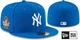 Бейсболка New Era New York Yankees 2024 WORLD SERIES, синяя с вышивкой, обычная - изображение 1