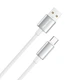 Кабель ColorWay USB - USB Type-C (M/M), zinc alloy braided, 3А, 1 м, Білий (CW-CBUC098-WT) - изображение 2