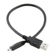 Кабель Atcom USB - micro USB V 2.0 (M/M), 0.8 м, чорний (9174) пакет - изображение 2