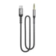 Аудіо-кабель SkyDolphin SR29 3.5 мм - USB Type-C (M/M), 1 м, Чорний (SDAUX-000076) - изображение 1
