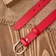 Ремень женский из натуральной кожи Paolo Peruzzi PG-01-RD 110 см Красный (5905567215421) - изображение 3