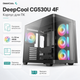 Корпус для ПК DeepCool CG530U 4F Black панорамний із загартованим склом 4 ARGB вентилятори ATX MicroATX Mini-ITX без БЖ (R-CG530U-BKAGA4-G) - зображення 2