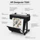 Струйный принтер HP DesignJet T630 24 дюйма Wi-Fi плоттер для чертежей A1 (5HB09D) - изображение 5