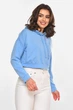 Кофта жіноча однотонна блакитного кольору Fashion розмір 42-46 (215132) - зображення 2