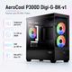 Корпус для ПК AeroCool P300D Digi-G-BK-v1 Mini-Tower без БЖ MicroATX/Mini-ITX ARGB Black (ACCS-PN05033.11) - зображення 2