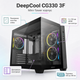 Корпус для ПК DeepCool CG330 3F Mini-Tower без БЖ MicroATX/Mini-ITX ARGB Black (R-CG330-BKNGM3-G) - зображення 2