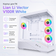 Корпус для ПК Lian Li Vector V100R Midi-Tower без БП E-ATX/ATX/MicroATX/Mini-ITX ARGB White (G99.V100RW.01) - изображение 2