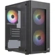 Корпус для ПК AeroCool Hexform-G-BK-v2 Mini-Tower 600W MicroATX/Mini-ITX FRGB Black (ACCX-PV38004.11) - изображение 1
