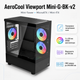 Корпус для ПК AeroCool Viewport Mini-G-BK-v2 Mini-Tower без БЖ MicroATX/Mini-ITX ARGB Black (ACCM-ES09133.11) - зображення 2