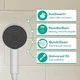 Ручной душ hansgrohe Pulsify 105 1jet Green/EcoSmart Matt White (24121700) - изображение 3