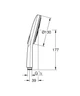 Grohe Rainshower Smartactive 130 Ручной душ, 3 режима струи (22127KF0) - изображение 6