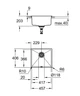 Мийка для кухні Grohe 457 x 406 мм, Granite Black (31653AP0) - зображення 2