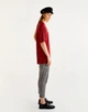 Футболка Pull & Bear бордовий HBBNC215 S - изображение 2