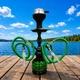 Кальян Hookah Salma Green Plus высотой 37 см на 2 персоны - изображение 1