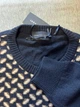 Свитер мужской Luca Bertelli 5508M L темно-синий с орнаментом - изображение 3