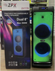 Акустическая система ZPX 400Вт 2×8" динамики Bluetooth колонка с микрофонами для вечеринок и караоке - изображение 2