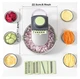 Овочерізка слайсер Vegetable Cutter 9 в 1 ручна для нарізки овочів та фруктів - зображення 6