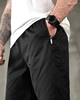 Мужские шорты Audsa черные летние хлопковые на резинке casual РН2584 XL - изображение 8