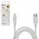 Кабель Borofone BX115W USB - Lightning 2.4А, 1м, White - изображение 1