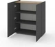 Комод Metkas Home B019 800x350х920 ЛДСП Антрацит-Дуб артизан (MB019-AD) - изображение 2