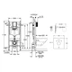 Инсталляция для унитаза Grohe Rapid SL комплект 3 в 1 3884000G kr2701 (3884000G) - изображение 2
