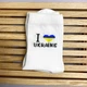 Женские носки 1 пара 36-41 р высокие с принтом “l love Ukraine" белые хлопковые - изображение 5