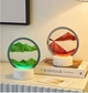 Настольная LED лампа ночник RGB 3D песочные часы Sandscape с USB и батарейным питанием - изображение 10