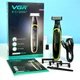 Аккумуляторный триммер для бороды и усов VGR V-017 беспроводная бритва USB зарядка водонепроницаемый триммер - изображение 1