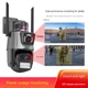 Вулична Wi-Fi IP-камера відеоспостереження Dual Lens 6MP з бузковим і двостороннім зв'язком для дому - зображення 2
