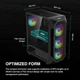 Корпус для ПК GAMDIAS ATX ARGB Черный (101957227) - Уценка - изображение 3