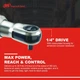 Пневматический трещоточный ключ Ingersoll Rand 1105MAX-D2 / 1/4" / Серый Б/В k1 - изображение 3
