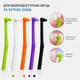 Монопучковая зубная щетка Healthy Smile Tuft Medium 6 мм, фиолетовая, для брекетов, имплантов и линии десен - изображение 3
