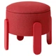 Пуф, з місцем для зберігання червоний IKEA FÖRLUNDA 405.702.44 - зображення 1