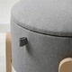 Пуф, з місцем для зберігання сірий IKEA FÖRLUNDA 605.702.43 - зображення 6