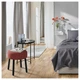 Пуф, червоний 47x47 см IKEA MÖRTFORS 705.702.47 - зображення 4