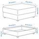 Пуф для ніг з місцем для зберігання, сіро-бірюзовий IKEA 494.430.39 - зображення 4