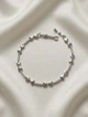 Браслет жіночий срібний Xuping Jewelry з сердечками та цирконами медична сталь 17.5-19.5см - изображение 1