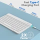 Чехол-клавиатура TQQ для iPad Pro 13 M5/M4 Серый магнитный съемный QWERTY подставка держатель для Apple Pencil - изображение 4