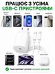 Комплект швидкої зарядки 25W для телефона Android Apple iPhone type-c to type c 15 16 17 pro max plus mini iPad адаптер мережевий зарядний пристрій блок тайпсі usb-c power adapter швидка зарядка для айфон айпад андроїд кабель зарядки тайп-с 1м - зображення 4