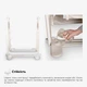 Ігровий комплекс Mealux Cosmo White/Coffee (арт.KD-B022 White/Coffee) - зображення 9