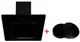 Вытяжка Luxor Laura 1450 Ultra LED RZ BK Gold Barocco + 2-е втягивание испарений с защитными кассетами двигателя, черный - изображение 1