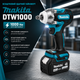 Бесщеточный ударный гайковерт Makita DTW1000 / 1000Hm (48 В, 6 Ач) - изображение 2