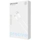 Кабель Proove Simple Silicone USB to Lightning 2.4A (2m) white - изображение 1