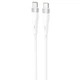 Кабель Proove Light Silicone Plus Type-C to Type-C 60W (1m) white - зображення 1