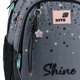 Рюкзак шкільний напівкаркасний ортопедичний Kite Education Shine, для дівчаток, сірий (K26-700M-2) - зображення 11