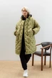 Жіноча тепла демісезонна oversize куртка-сорочка з плащівки Seventeen XXL-3XL Зелений (2000000183602) - изображение 1